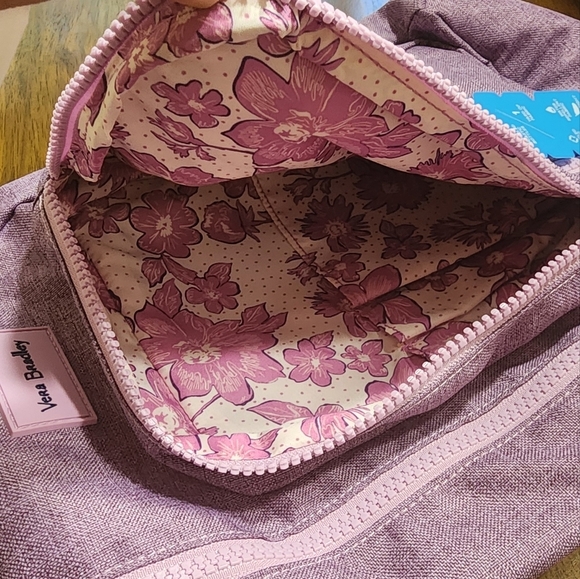 Vera Bradley Sling Backpack in ReActive Pale Orchid Heather - Picture 8 of 11